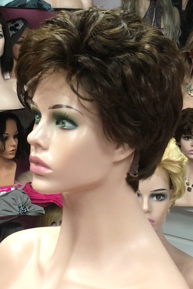 Peluca natural DONA Color 2/5  top Tul ENTERO