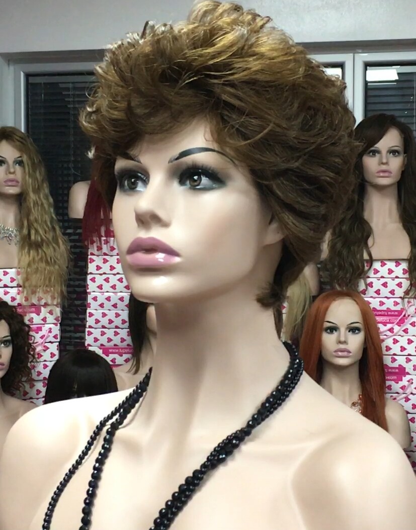 Peluca natural NELA color 5 cabello humano***