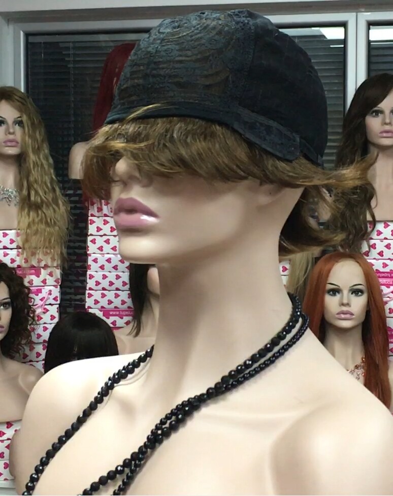 Peluca natural NELA color 5 cabello humano***