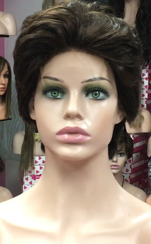 Peluca natural DONA Color 6 chocolate FRONTAL Tul