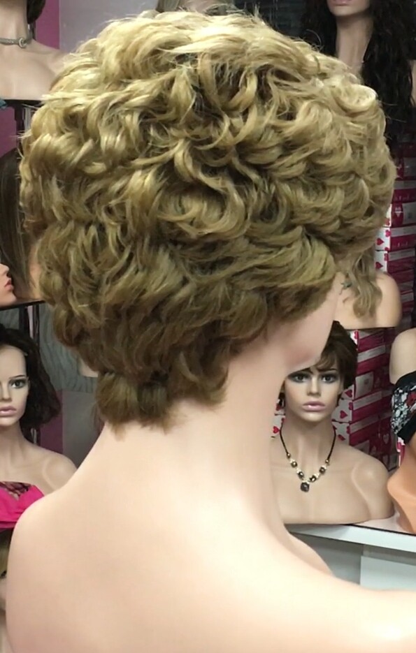 Peluca natural DONA Color 6  top 7.1 Tul ENTERO