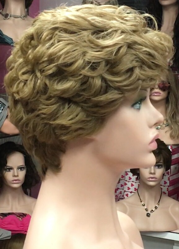 Peluca natural DONA Color 6  top 7.1 Tul ENTERO