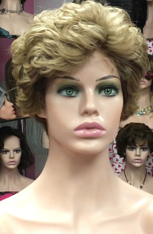 Peluca natural DONA Color 6  top 7.1 Tul ENTERO