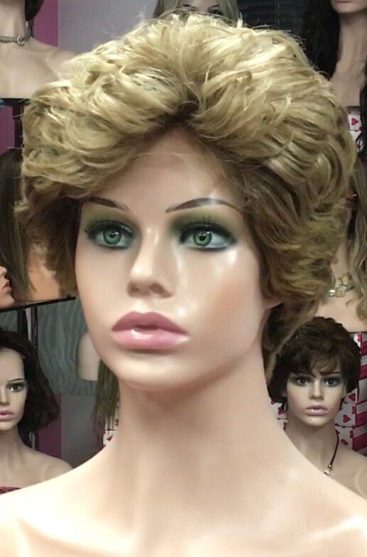 Peluca natural DONA Color 6  top 7.1 Tul ENTERO