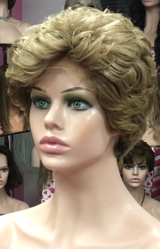 Peluca natural DONA Color 6  top 7.1 Tul ENTERO