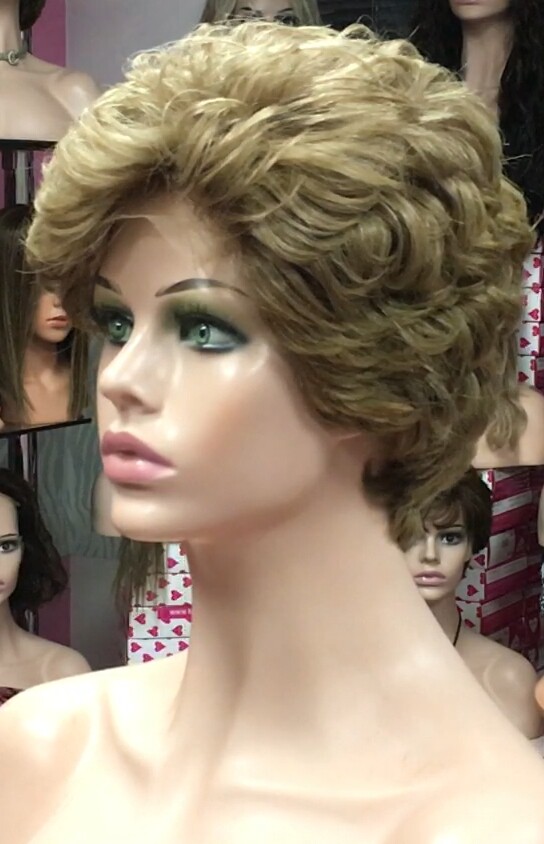Peluca natural DONA Color 6  top 7.1 Tul ENTERO