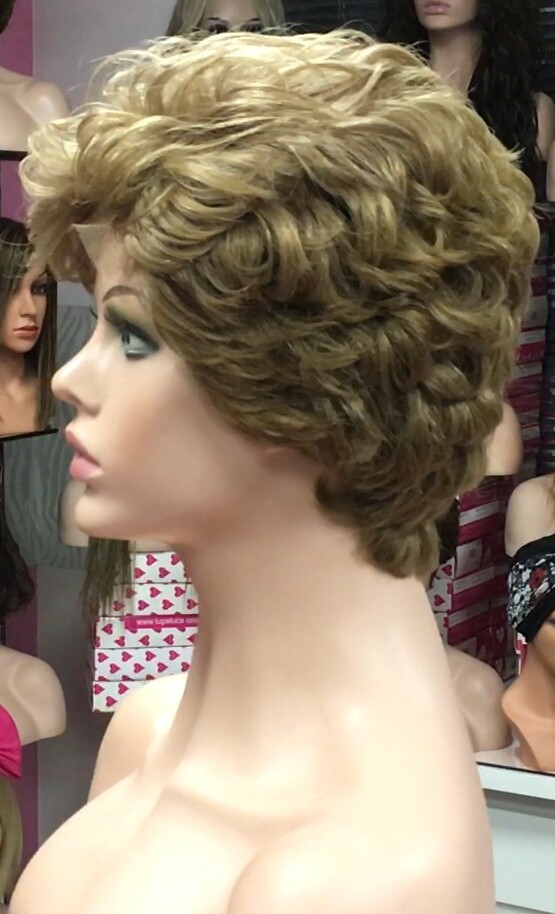 Peluca natural DONA Color 6  top 7.1 Tul ENTERO