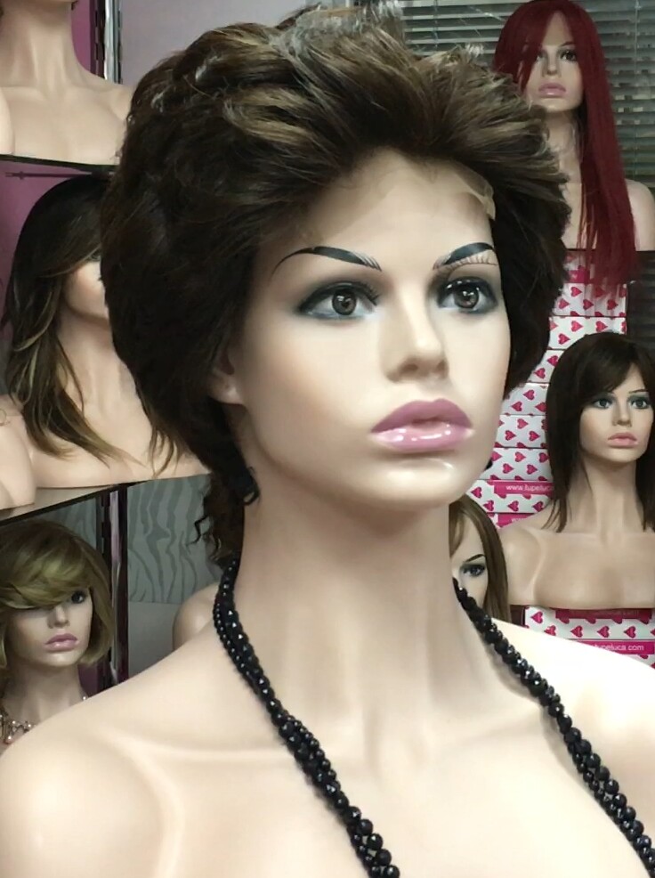 Peluca natural DONA TOP DE TUL completo color 4