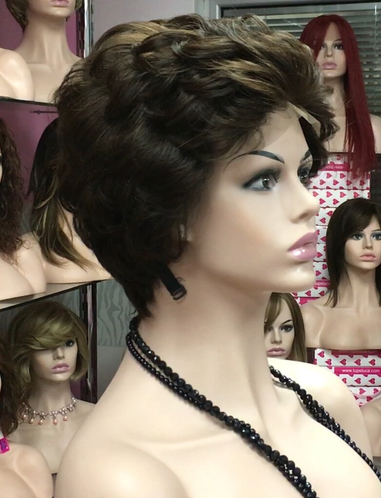 Peluca natural DONA TOP DE TUL completo color 4