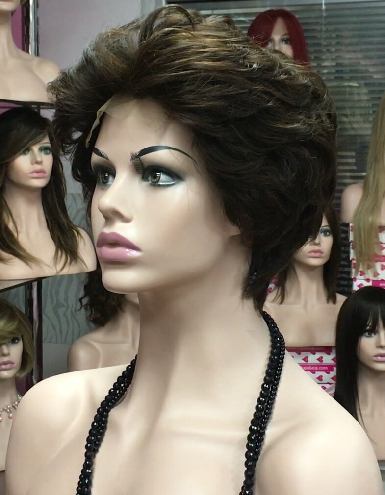 Peluca natural DONA TOP DE TUL completo color 4