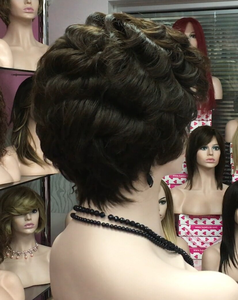 Peluca natural DONA TOP DE TUL completo color 4