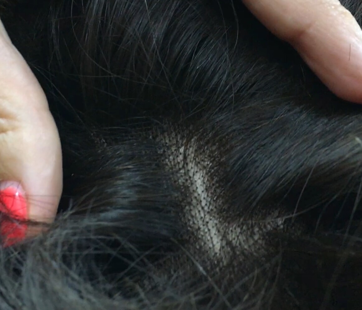 Peluca natural DONA TOP DE TUL completo color 4
