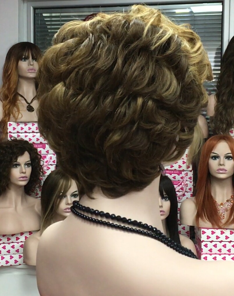 Peluca natural Dona color 5h27  TOP de TUL 10h27