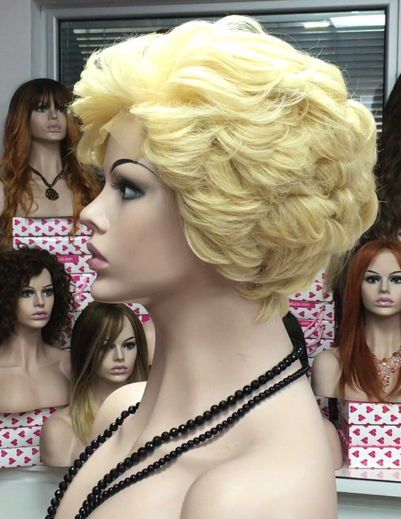Peluca natural DONA TOP DE TUL completo color 613