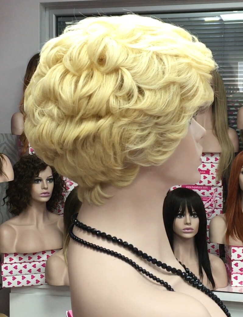 Peluca natural DONA TOP DE TUL completo color 613