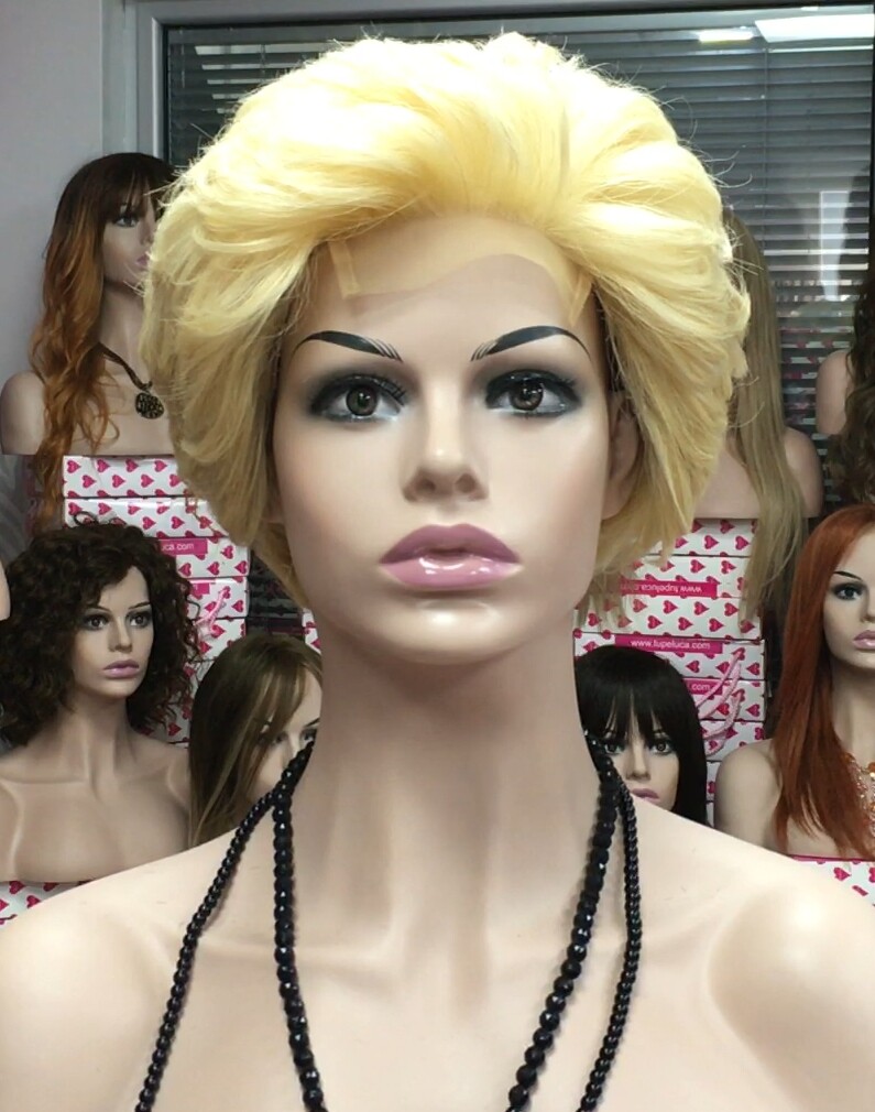 Peluca natural DONA TOP DE TUL completo color 613