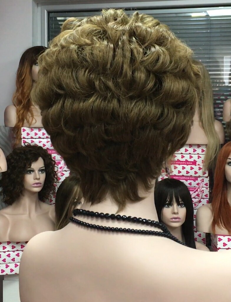 Peluca natural DONA Color 8 con top 7.1 Tul ENTERO