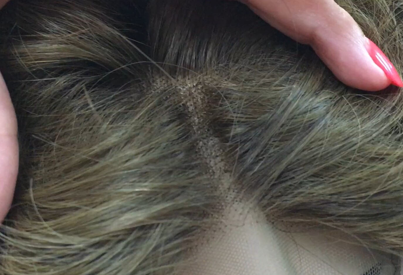 Peluca natural DONA Color 8 con top 7.1 Tul ENTERO