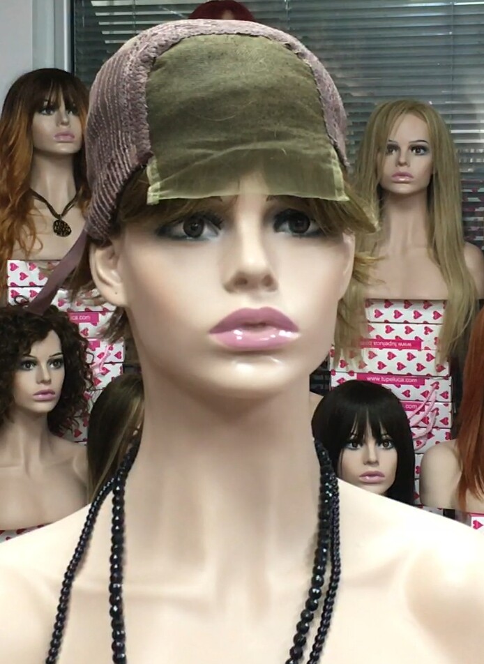 Peluca natural DONA Color 8 con top 7.1 Tul ENTERO