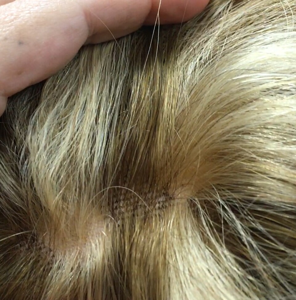 Peluca natural DONA Color 8  top 8h18 Tul ENTERO