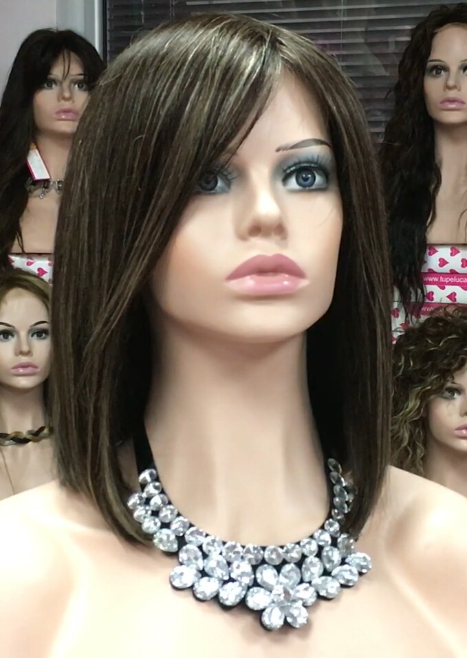 Peluca natural MELANIA maquina color  2h16