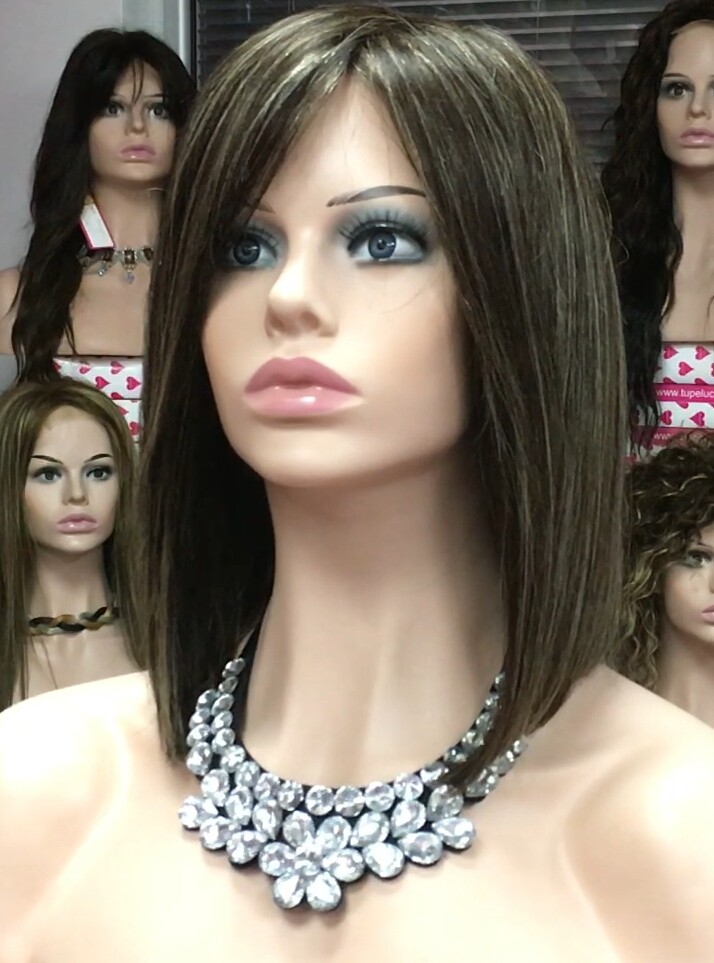 Peluca natural MELANIA maquina color  2h16