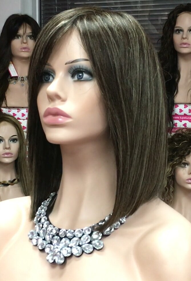 Peluca natural MELANIA maquina color  2h16