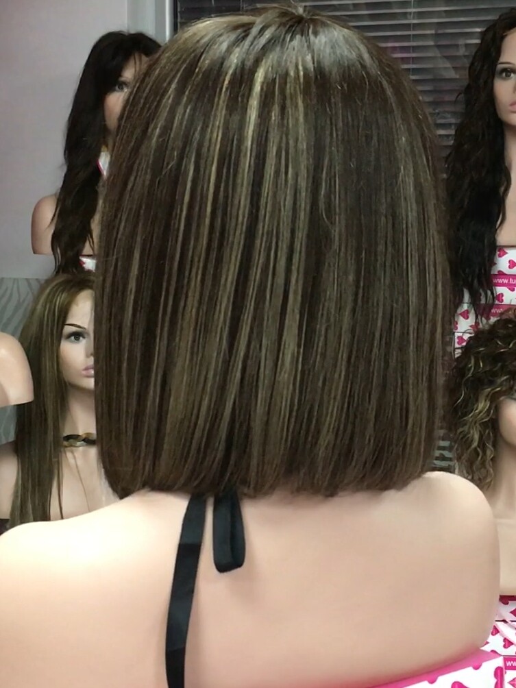 Peluca natural MELANIA maquina color  2h16