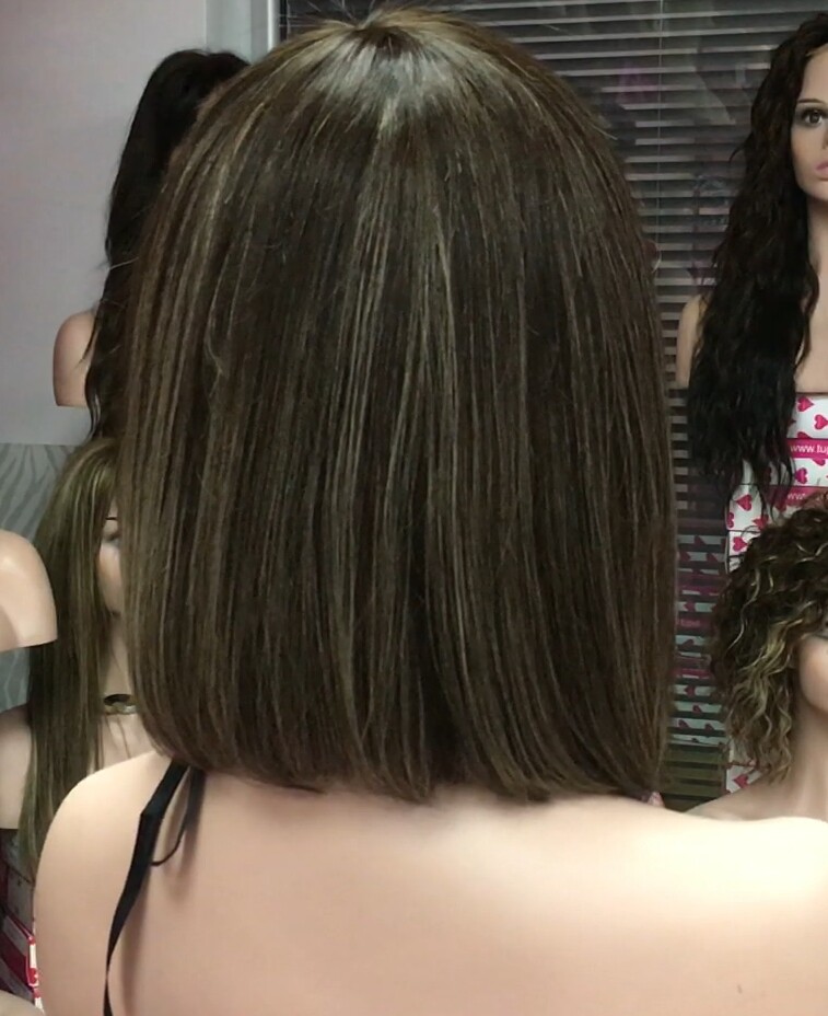 Peluca natural MELANIA maquina color  2h16