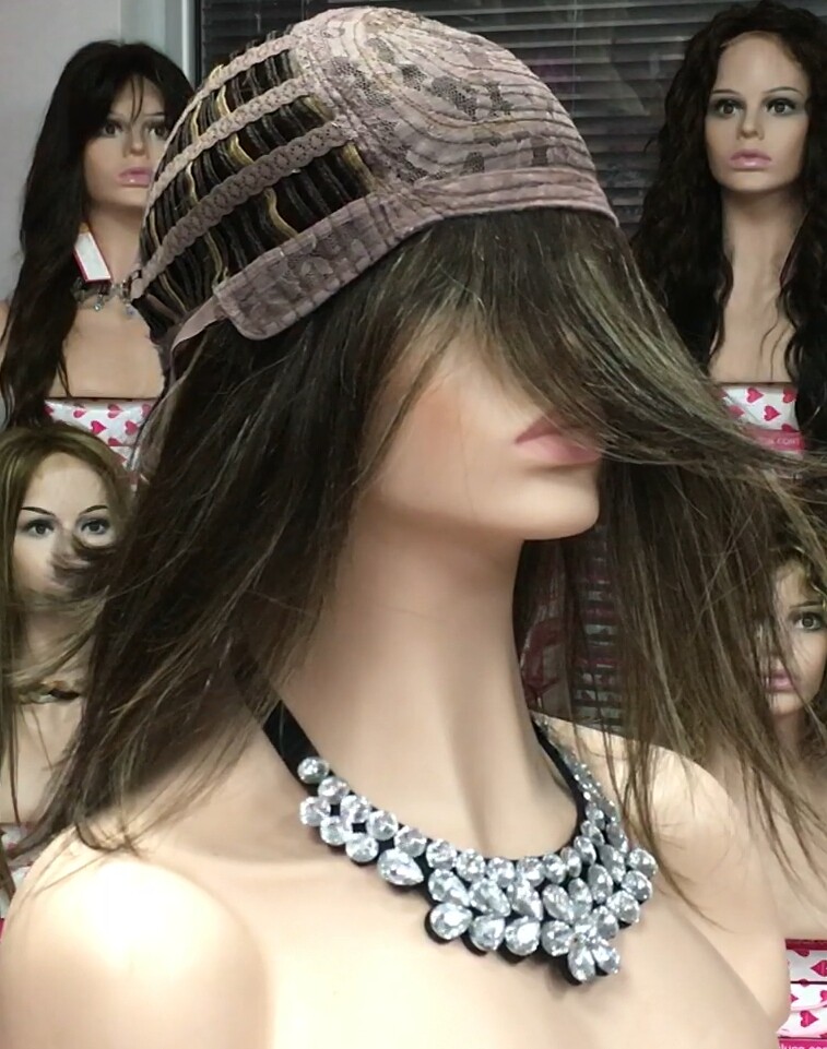 Peluca natural MELANIA maquina color  2h16