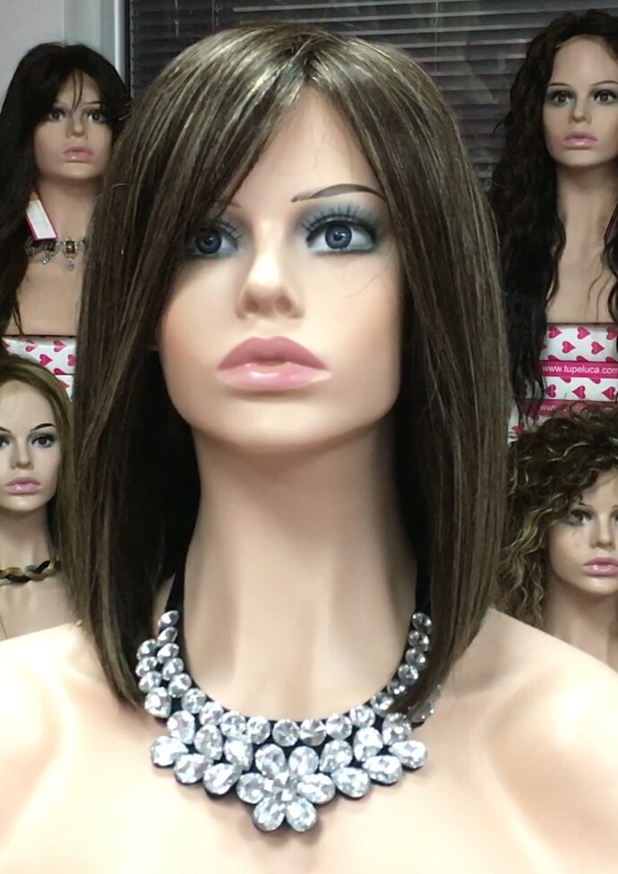 Peluca natural MELANIA maquina color  2h16