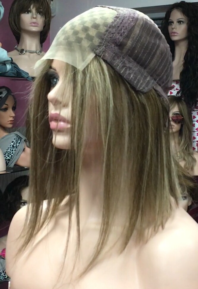 Peluca natural MELANIA TOP TUL color 4h18