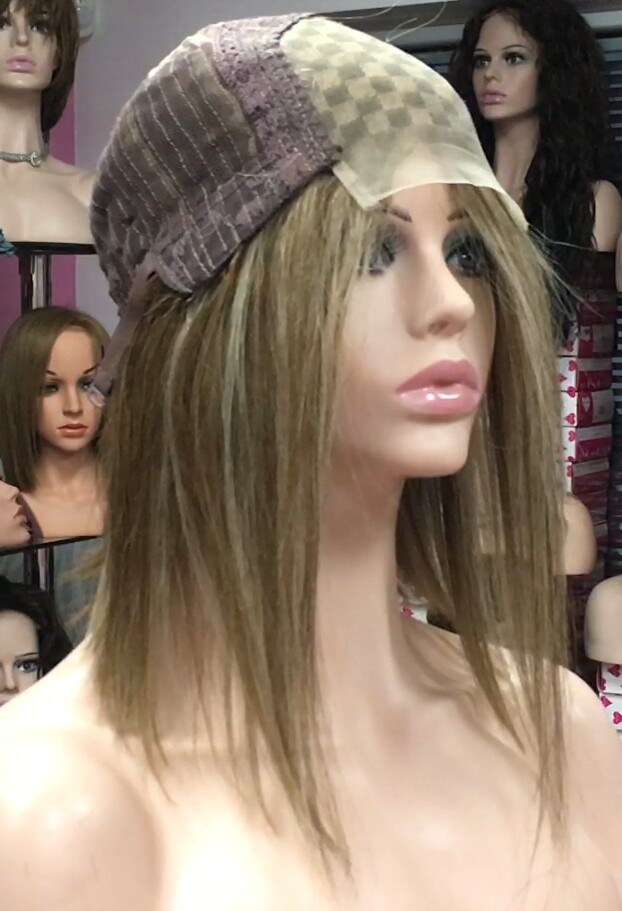 Peluca natural MELANIA TOP TUL color 4h18