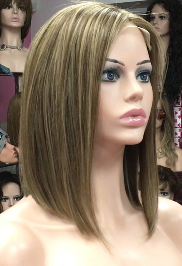 Peluca natural MELANIA TOP TUL color 4h18