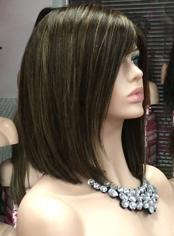 Peluca natural MELANIA maquina color  4h18