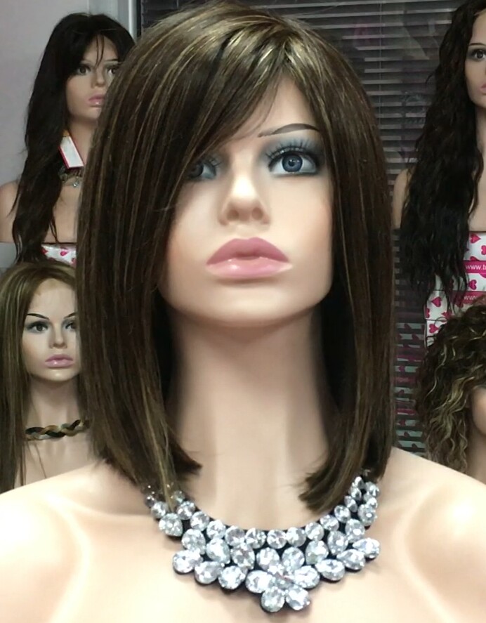 Peluca natural MELANIA maquina color  4h18