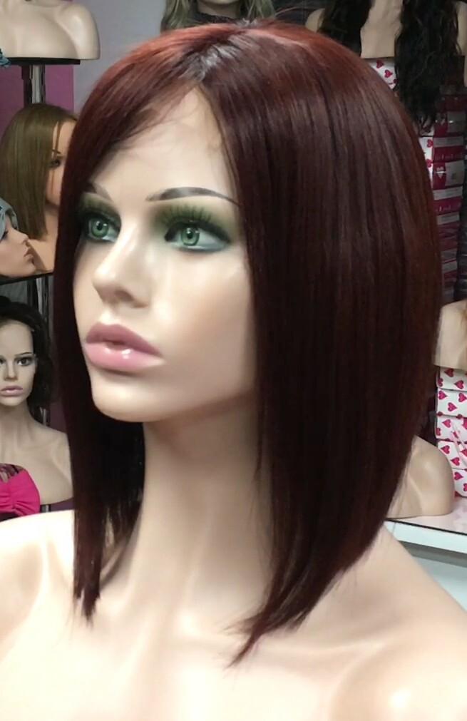 Peluca natural MELANIA TOP TUL color 5.66 (tinte)