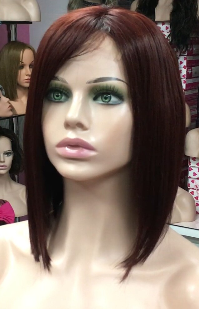 Peluca natural MELANIA TOP TUL color 5.66 (tinte)