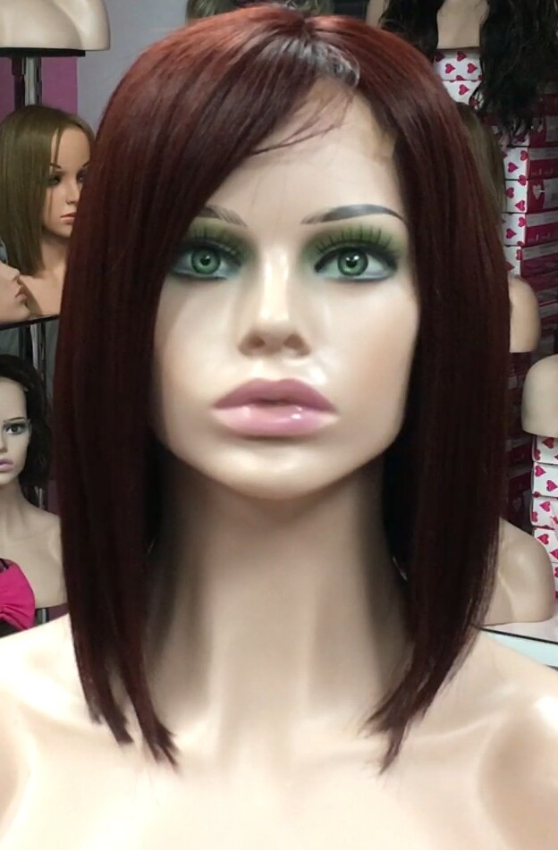 Peluca natural MELANIA TOP TUL color 5.66 (tinte)