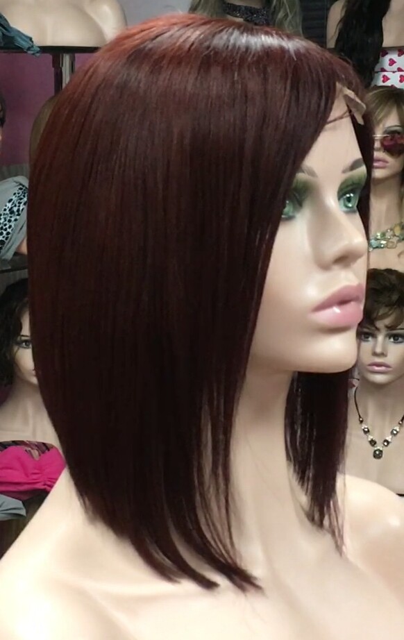 Peluca natural MELANIA TOP TUL color 5.66 (tinte)