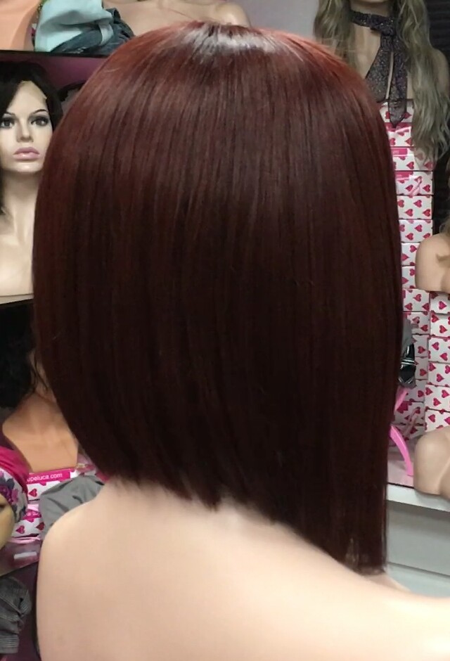 Peluca natural MELANIA TOP TUL color 5.66 (tinte)