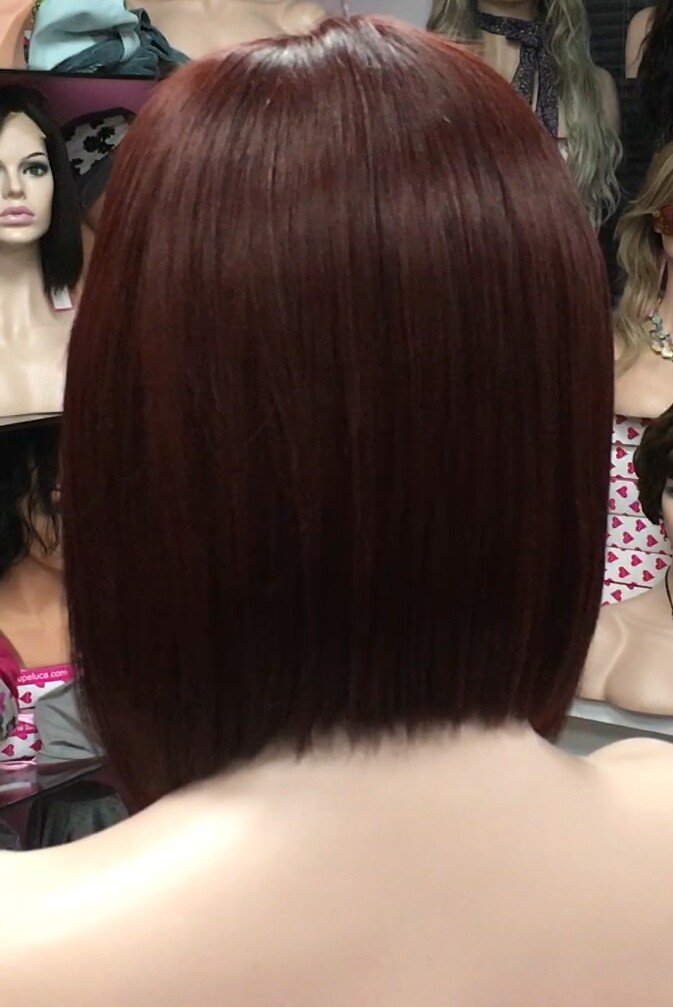 Peluca natural MELANIA TOP TUL color 5.66 (tinte)