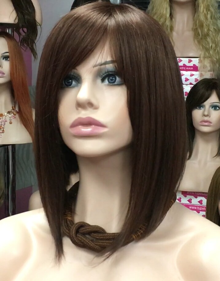Peluca natural MELANIA conf.maquina color tinte 5.6