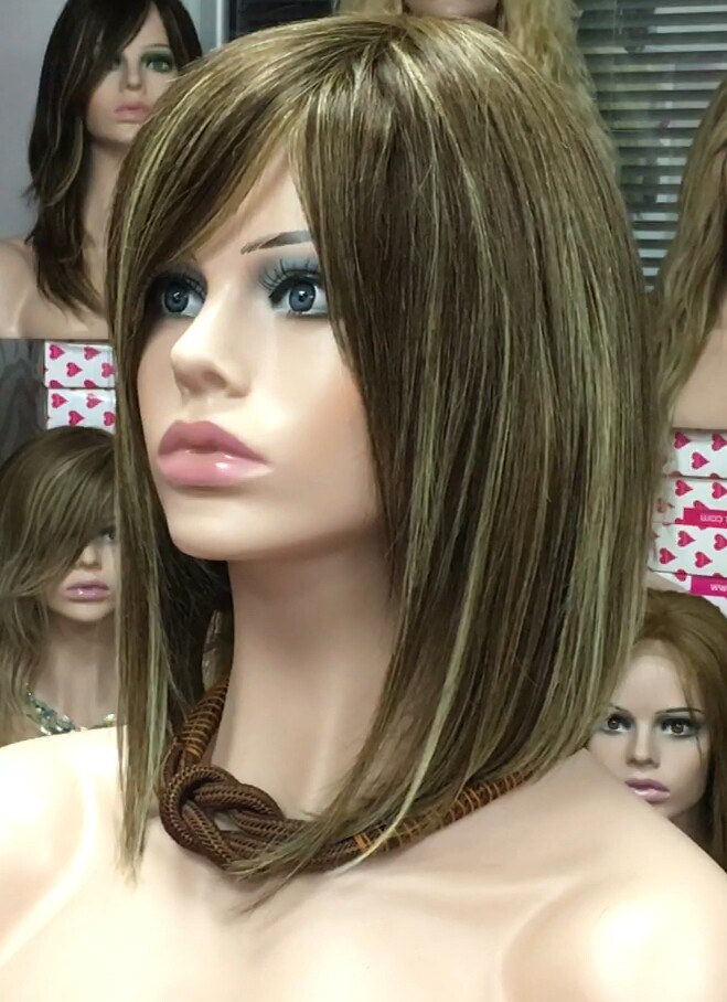 Peluca natural MELANIA conf. maquina color 5h8h613h5