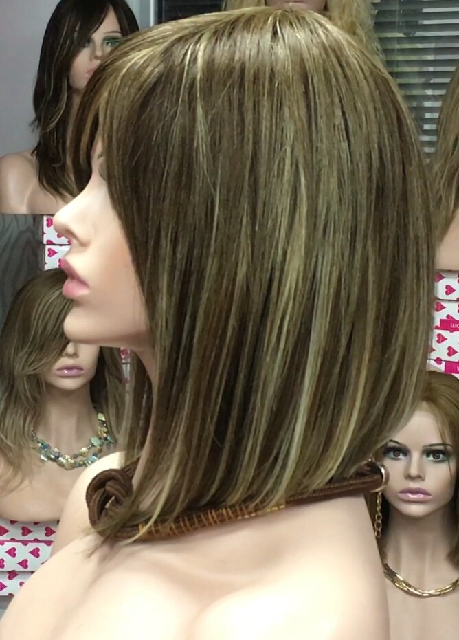 Peluca natural MELANIA conf. maquina color 5h8h613h5