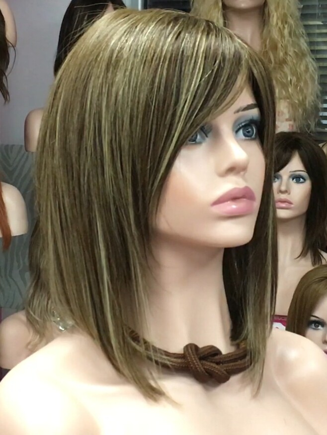 Peluca natural MELANIA conf. maquina color 5h8h613h5