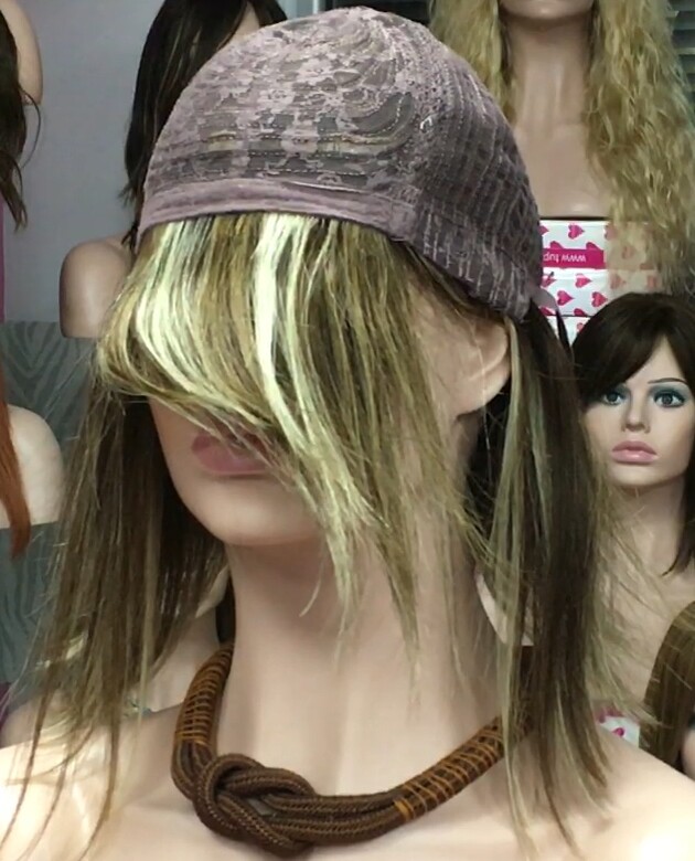 Peluca natural MELANIA conf. maquina color 5h8h613h5