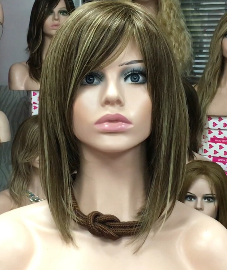 Peluca natural MELANIA conf. maquina color 5h8h613h5