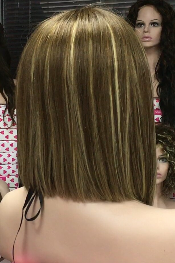 Peluca natural MELANIA maquina color  6h8h613