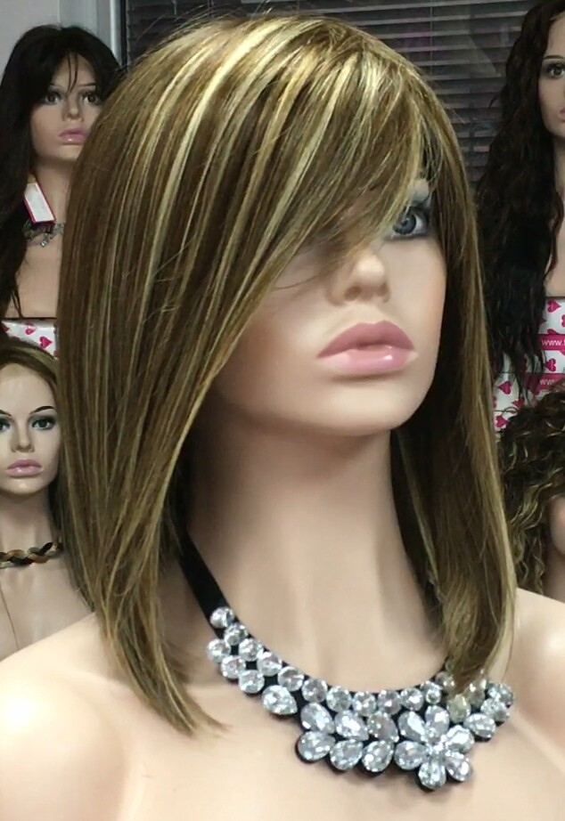 Peluca natural MELANIA maquina color  6h8h613